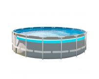 Каркасний басейн Intex 26730 (488х122 см) з картриджним фільтром, драбиною та тентом