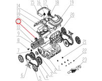 Привод к пылесосу Wybotics WY200, (Driving gear №11/WY200)