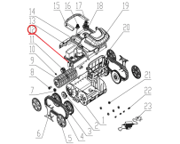 Привод и аккумулятор к пылесосу Wybotics WY200, (Driving & battery kit №12)