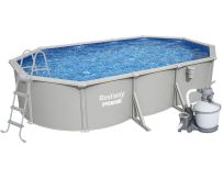 Сборный бассейн Bestway Hydrium 56369 (610х360х122 см) с песочным фильтром, лестницей и тентом