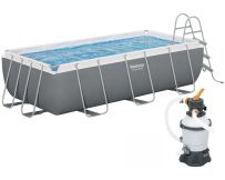 Каркасный бассейн Bestway 56442 (404х201х100 см) с песочным фильтром и лестницей