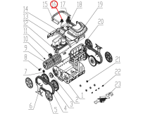 Разъем для зарядки к пылесосу Wybotics WY200, (Charging seat №16/WY200)
