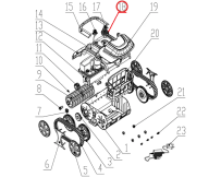 Водовыпуск к пылесосу Wybotics WY200, (Water outlet№18/WY200)