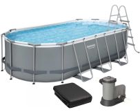 Каркасный бассейн Bestway 56710 (549х274х122 см) с картриджным фильтром, лестницей и защитным тентом