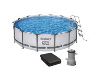 Каркасний басейн Bestway 56950 (427х107 см) з картриджним фільтром, тентом і драбиною
