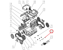 Переднее тормозное колесо к пылесосу Wybotics WY200, (front obstacle wheel №22)