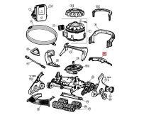 Узел задней крышки корпуса для пылесоса Hayward AquaVac 650/600, черный (RCX36131649236)