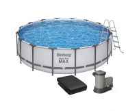 Каркасный бассейн Bestway 5612Z (488х122 см) с картриджным фильтром, лестницей и тентом