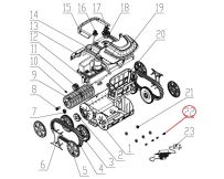 Ось переднего колеса к пылесосу Wybotics WY200 (No 22 S.3172.04.035)