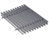 Переливная решетка Aquaviva KP HKE08-G Classik с двойным соединением 295x22 мм (серая)
