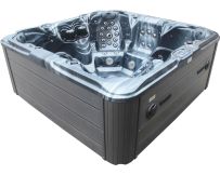 СПА-бассейн Aquajoy Maldives (230х230х95 см), темный опал, с динамиками и LED-подсветкой