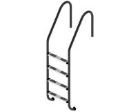Лестница для бассейна Flexinox Standard Nero (4 ступени) Black, AISI-316L