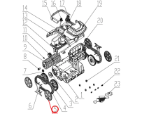 Колпак колеса к пылесосу Wybotics WY200, (Wheel cover№5)