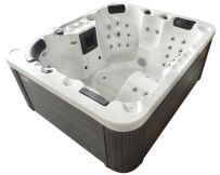 СПА-бассейн Aquajoy Como (190х160х82 см), Серебристо-белый мрамор