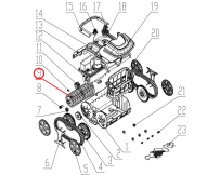 Комплект роликов к пылесосу Wybotics WY200, (Roller kit №9/WY200)