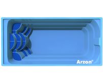 Композитный бассейн Arzon Классик 1 (740×350×170 см)