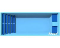 Композитный бассейн Arzon Покровский 2 (821х325х150 см)