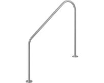 Поручень Flexinox 87162260 для римской лестницы 2-BEND (1829 мм, фланец, AISI-316L)