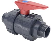 Кран кульовий ПВХ Hidroten 1011102, з різьбовим закінченням, d3/4"-3/4"