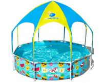 Детский каркасный бассейн Bestway 56432 (244х51 см) с тентом