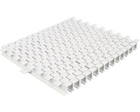 Переливная решетка Aquaviva KP HKE12 Square с центральным соединением 245x22 мм (белая)