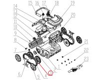 Колесо к пылесосу Wybotics WY200, (№3 S.WY3312Pro.024)