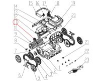 Приводная шестерня к пылесосу Wybotics Osprey 700, WY200, (№11 S.WY3312Pro.027)