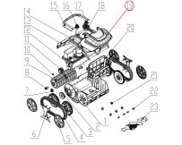 Декоративная планка для верхней крышки к пылесосу Wybotics WY200, (№19 S.WYBOTS1.10.001)
