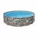 Каркасний басейн Bestway Loft 56966 (488х122 см) з картриджним фільтром, драбиною та захисним тентом