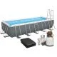 Каркасный бассейн Bestway 5612B (640х274х132 см) с песочным фильтром, лестницей и тентом
