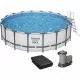 Каркасный бассейн Bestway 561FJ (549х132 см) с картриджным фильтром, лестницей и тентом