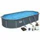 Сборный бассейн Bestway Hydrium 561CW (732х366х132 см) с песочным фильтром, лестницей и тентом