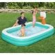 Дитячий надувний басейн 54445 (251х168х102 см) з баскетбольним кільцем