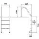 Лестница для бассейна Flexinox Standard (3 ступени), AISI-316L