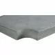Кутовий копінговий камінь Aquazone Tuff 320x400x50-25 мм, сірий (пористий)
