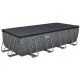 Каркасный бассейн Bestway Grey 561KA (549х274х132 см) с песочным фильтром, тентом и лестницей