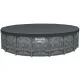 Каркасный бассейн Bestway Grey 561KC (549х132 см) с песочным фильтром, тентом и лестницей