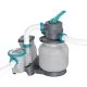 Каркасный бассейн Bestway Grey 561KJ (956х488х132 см) с песочным фильтром, тентом и лестницей