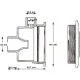 Форсунка гидромассажная Hayward TURBO-JET SP1450TE (15 м3/ч, 50 мм), под бетон