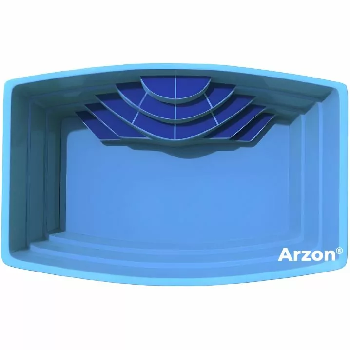 Композитный бассейн Arzon Люкс 1 (515х315х150 см)