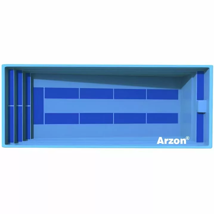 Композитный бассейн Arzon Виктория (1040×410×100–160 см)