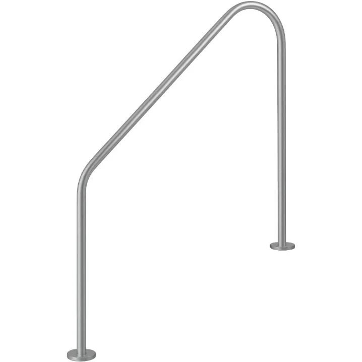 Поручень Flexinox 87162260 для римской лестницы 2-BEND (1829 мм, фланец, AISI-316L)