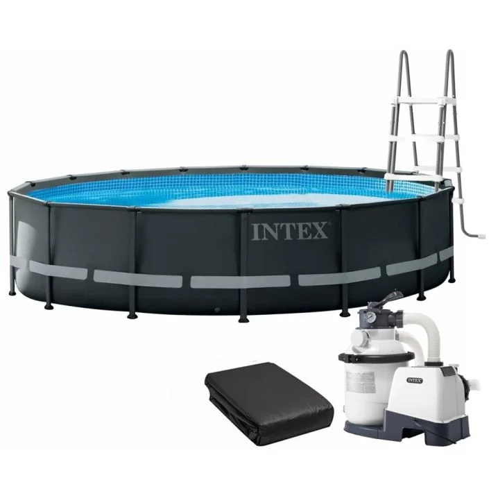 Каркасный бассейн Intex 26326 ULTRA XTR (488х122 см) с песочным фильтром, лестницей и тентом