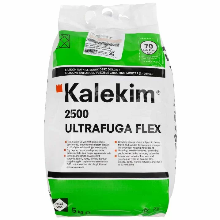 Эластичная затирка для швов с силиконом Kalekim Ultrafuga Flex 2538 (5 кг) Багамы бежевый